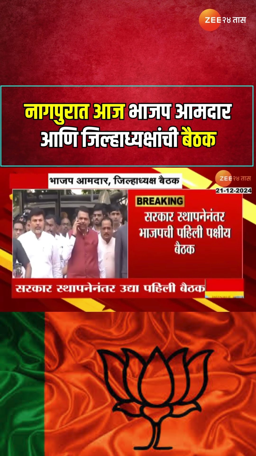Nagpur BJP MLA And Collector Meeting | नागपुरात आज भाजप आमदार आणि जिल्हाध्यक्षांची बैठक