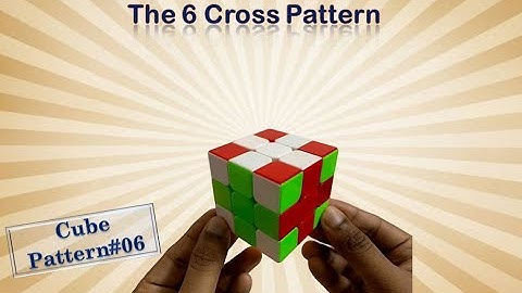 6 Crosses Pattern on 3x3 Cube