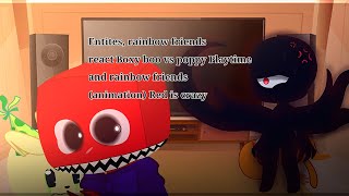 Entities, rainbow friends react Boxy boo vs poppy Playtime and rainbow friends (animation)