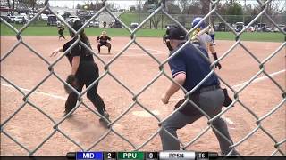 Point Park softball highlights vs. Midway -- April 14, 2018 screenshot 2