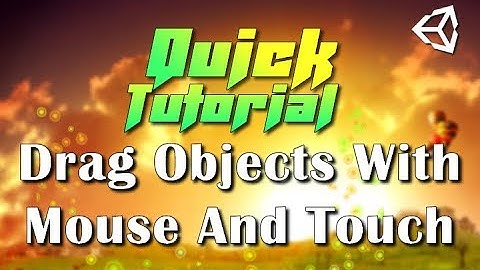 Unity Drag GameObject With Touch in Hindi