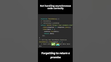 Not handling asynchronous code correctly #javascript #codingtips #webdevelopment #programmerslife