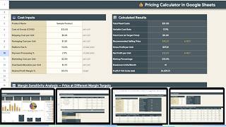 Pricing Calculator in Google Sheets