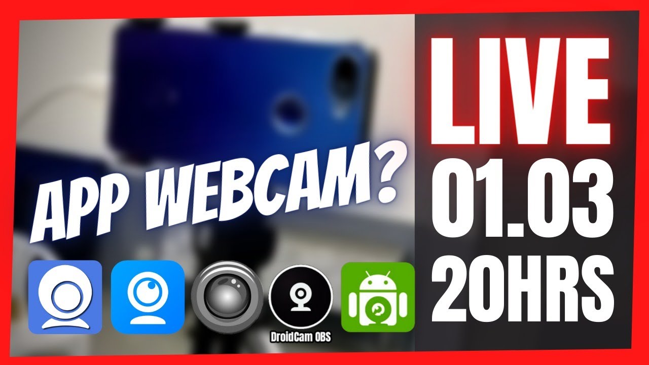 🔴 LIVE DE SEGUNDA #22 - APP DE WEBCAM - Usando seu celular como camera ...