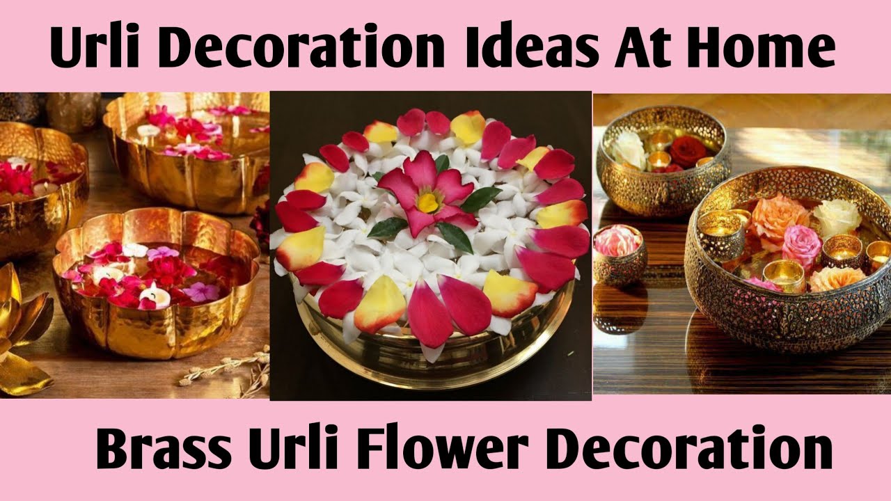 Urli Decoretion / Ideas At Home / Flowers Urli Decoretion Ideas