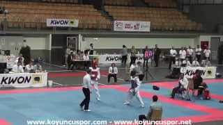 58Kg Atias Isr Vs Ivanets Ukr 2014 European Tkd Championships Under-21