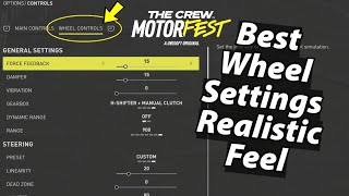 *Best* Wheel Settings Realistic Feel The Crew Motorfest