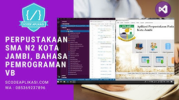 VB NET - Source Code Aplikasi Perpustakaan Pada SMA N2 Kota Jambi, menggunakan bahasa pemrograman VB