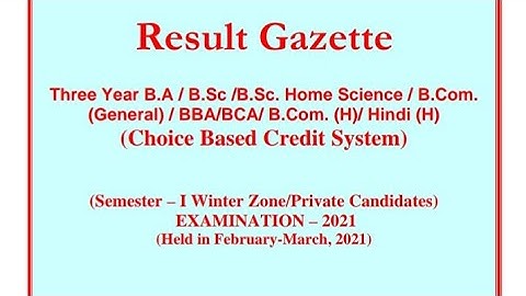 Jammu University 1st semester B.A / B.Sc / B.Com winter zone/regular & private students result out