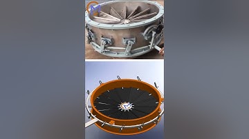 Controlling airflow like a pro! Meet the Variable Inlet Vane Damper #solidworks #machine #satisfying