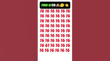 TEST YOUR Observation Skills With This FAST Number Game #youtubeshorts