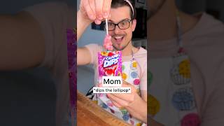 Who Knows How To Eat Dipping Lollipop Properly, Mom Or Dad? Mom Vs Dad Chefkoudy