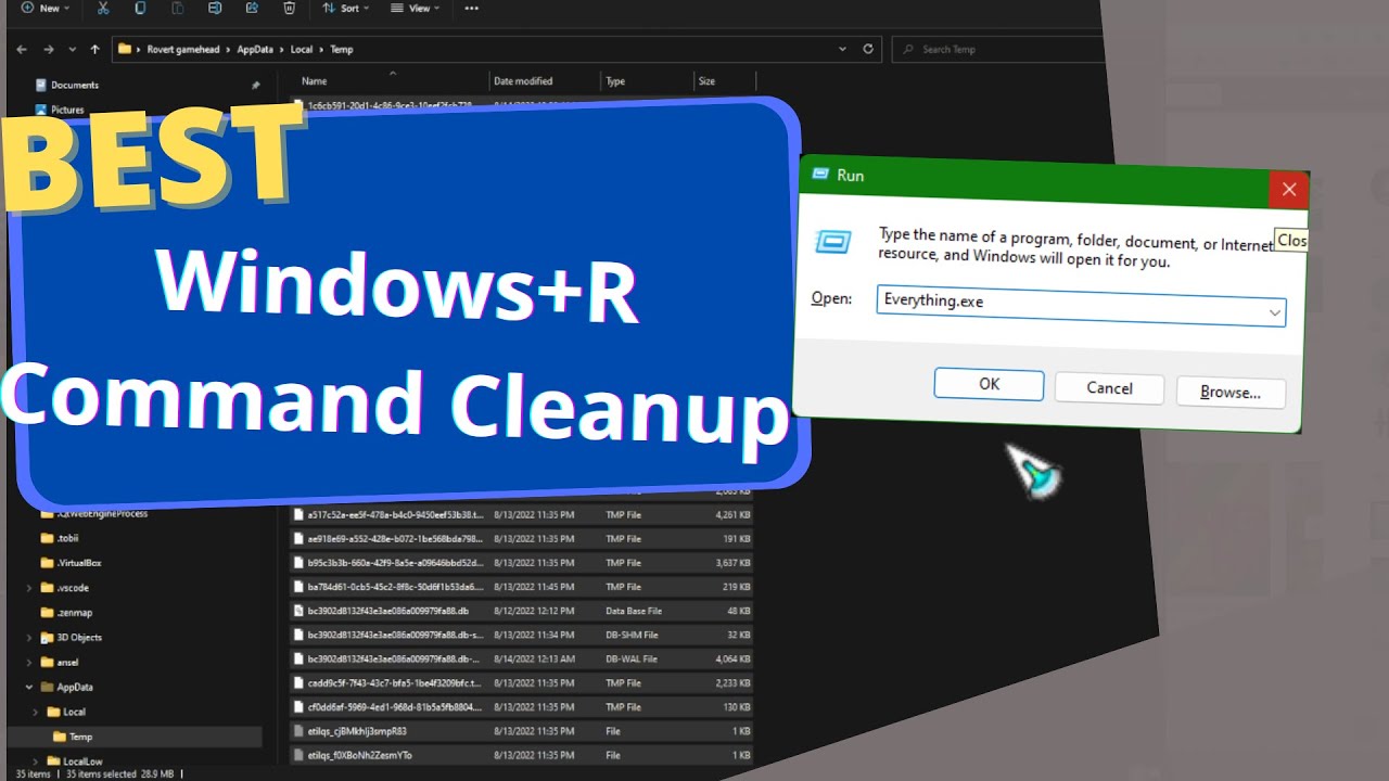 Best Windows+R Command Cleanup - YouTube