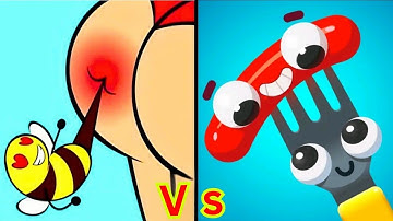 Tricky Story Friendly Help 🆚 Fork N Sausage Gameplay New Update Satisfying Game?