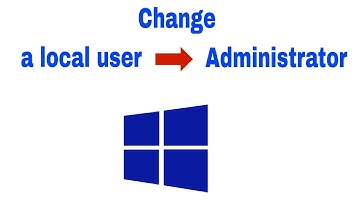 Change a local user to an administrator account