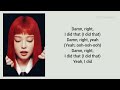 JENNIE Damn Right Solo Version Lyrics 
