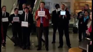 Daddy's home airport scene (ACDC thunderstruck)