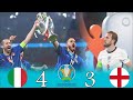 نهائي مجنون إيطاليا انكلترا نهائي امم أوروبا يورو 2020 مباراة تاريخية وجنون حفيظ دراجي HD 