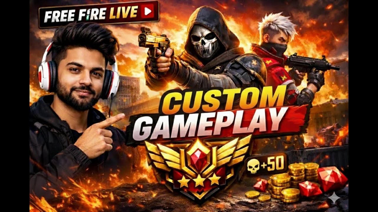 Free Fire Live Cs/Br Rank Push And Custom Gameplay