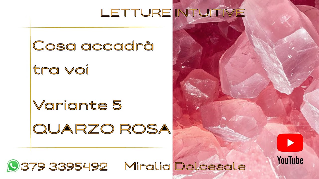 🔮COSA ACCADRÀ TRA VOI❓️Variante 5️⃣ QUARZO ROSA