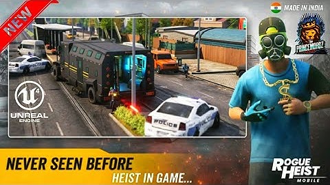 ROGUE HEIST MOBILE - BETA Gameplay(Android/iOS) - Unreal Engine 4 TPS from India