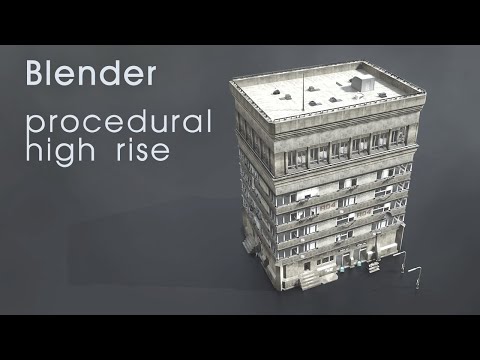 Blender: Procedural building