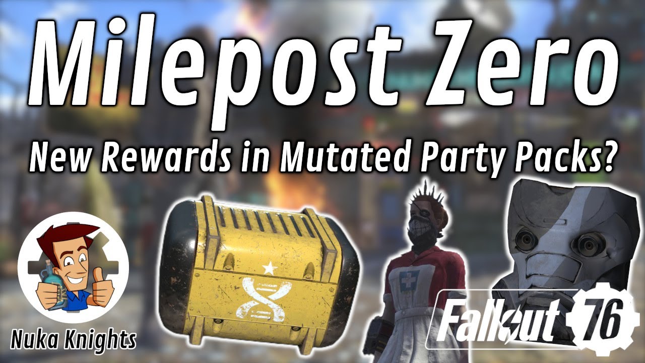 Fallout 76 New Rewards in Mutated Party Packs in Milepost
