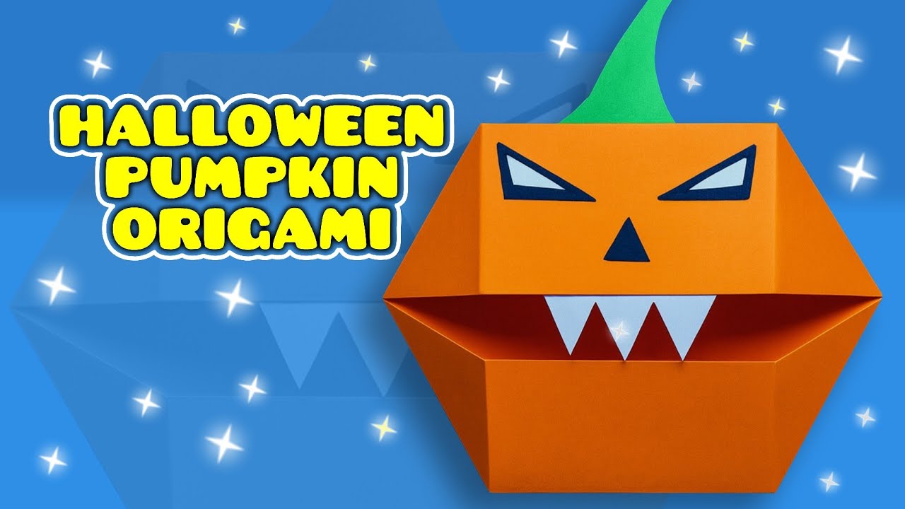 Origami | Make a Halloween pumpkin like a professional origamist!