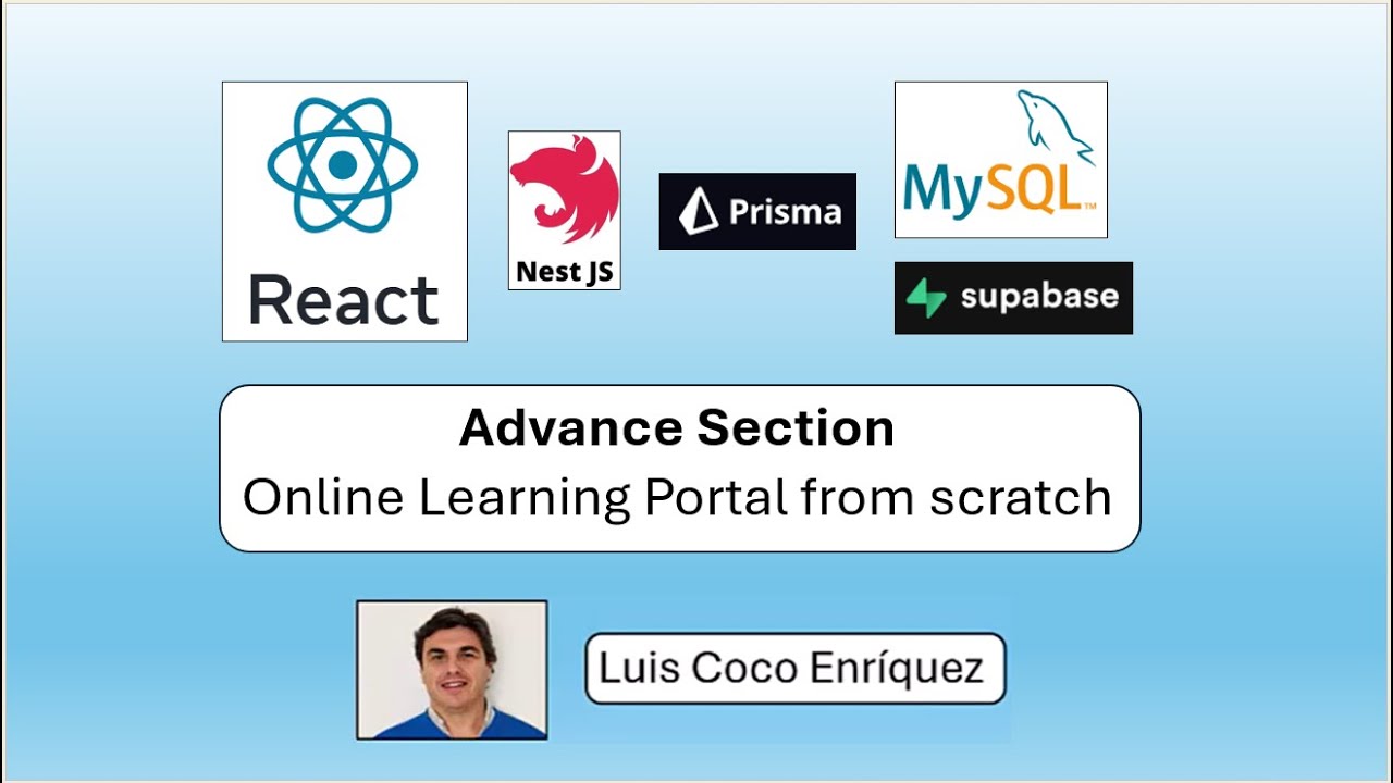 React 19.2 - How to create an OnLine Learning Portal - Overview