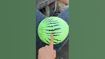 Experiment: Will a water balloon explode if it rolls down a tall building? 💥🎈 #balloon