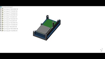 CATIA milling simulation video 2.5 axis