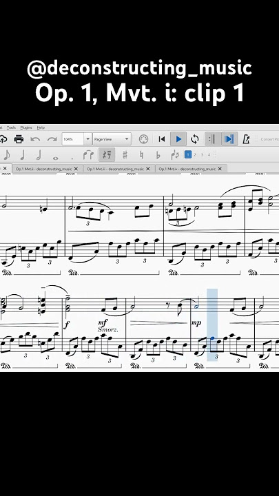 piano pitstop @deconstructing_music op.1, Mvt. i: clip 1 #piano  #music #classicalpiano #classical