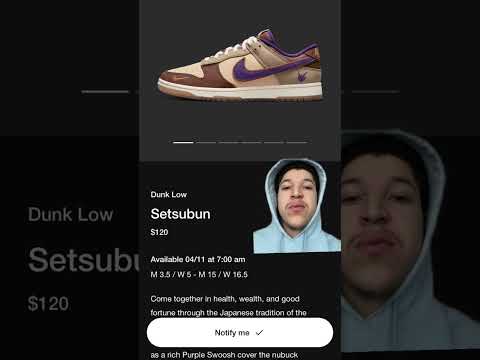 HYPE New Nike Dunk Low Setsubun Releasing This April Snkrs Sneakers Dunks