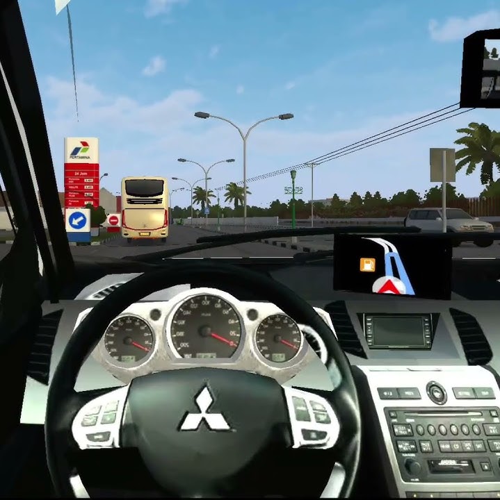 Mitsubishi Pajero sport car driving