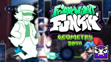 "Fading" Friday Night Funkin Vs Garcello | Croma Key | Geometry Dash Layout | FNF X GD