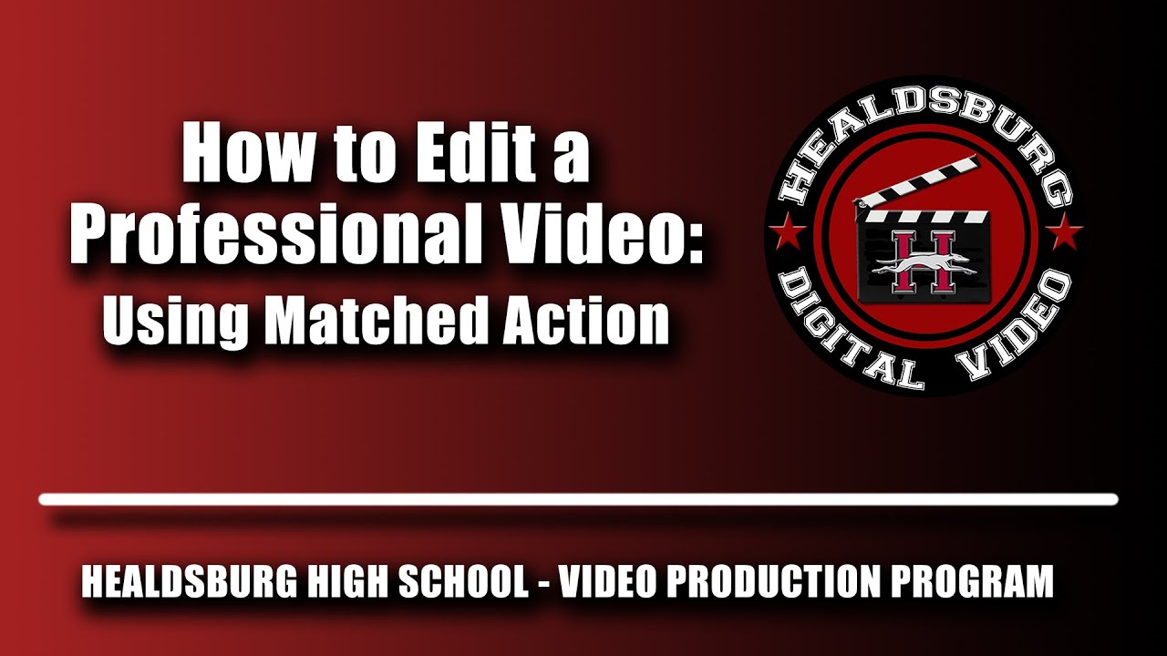 Editing a Professional Video YouTube