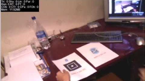 Augmented reality FlarToolkit + PV3D first test by FlashSpec