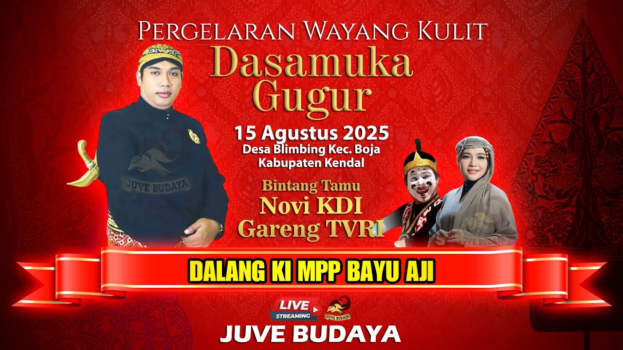 🔴 LIVE WAYANG KULIT KI MPP BAYU AJI - DASAMUKA GUGUR - Feat Novi KDI & Gareng TVRI - 15 Agustus 2025
