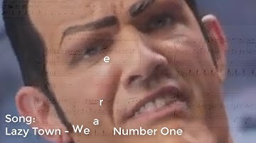 Lazy Town, We are Number One, but it
