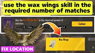 Use The Wax Wings Skill In The Required Number Of Matches Bgmi | Wax Wings Bgmi | Darkfeather Wings