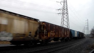 CSX K533 through Bound Brook, NJ 12/29/13!