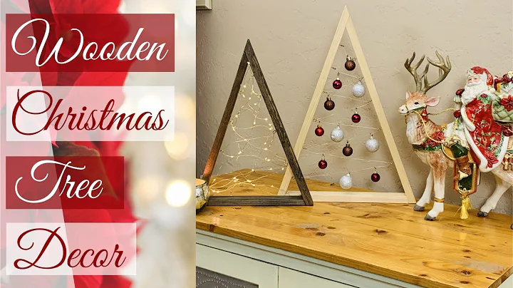 Wooden Triangle Christmas Tree DIY | Easy Wooden Christmas Tree