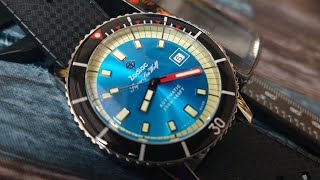Zodiac ZO9275 Super Sea Wolf Compression Automatic Blue Dial Rubber