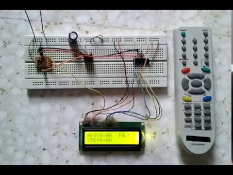 RC5 IR remote control decoder with PIC microcontroller - YouTube