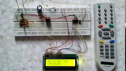 RC5 IR remote control decoder with PIC microcontroller