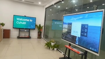 CUHUB start from a new beginning #interactivedisplay #lcdscreen