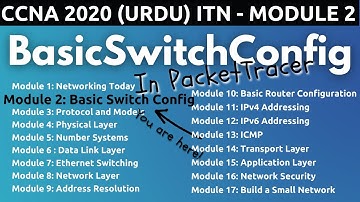 Basic Switch and End Device Configuration | ITN - Module 2 | FREE CCNA 200-301 (Urdu/Hindi)