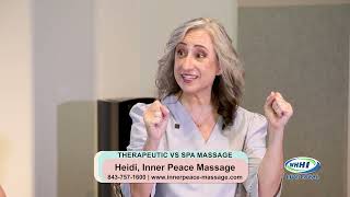 CAROLINA WOMEN Heidi Daniel Therapeutic vs Spa Massage Inner Peace Massage Spa WHHITV