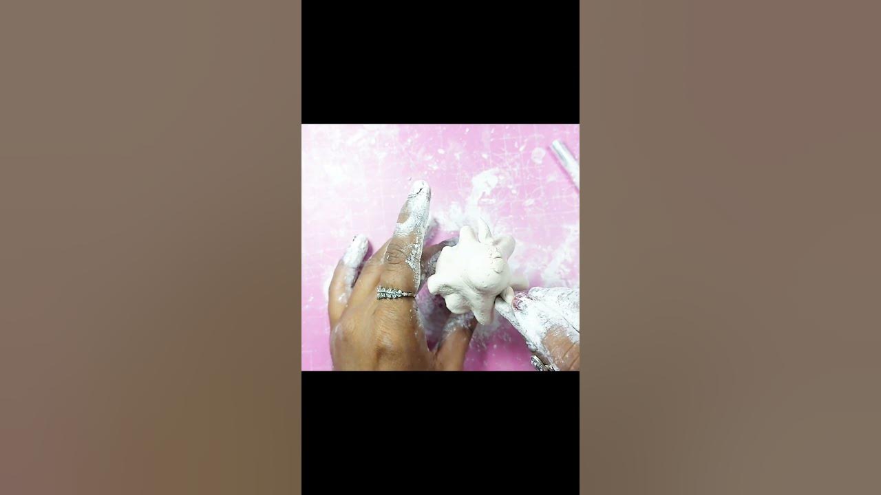DIY cute Ghost #clayart #claycraft #ghost #acrylicpaint #diy #paintingtechniques #shorts