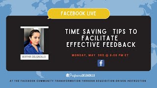 Time Saving Tips to Facilitate Effective Feedback